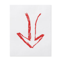 Down arrow. full color flyer