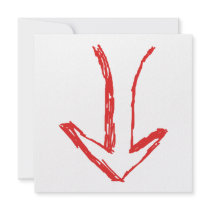 Down arrow. announcements