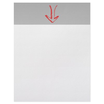 Down Arrow. Custom Letterhead by Graphics_By_Metarla
