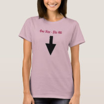 DOWN ARROW, One Size - Fits All t-shirts by Shawnellias DOWN ARROW, One Size - Fits All t-shirts