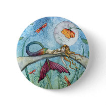 Down by the Pond Mermaid Art Pins