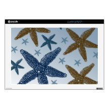 Down by the Sea Starfish Skin For 17" Laptop