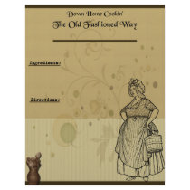 Down Home Cooking- Recipe Page Insert Custom Letterhead