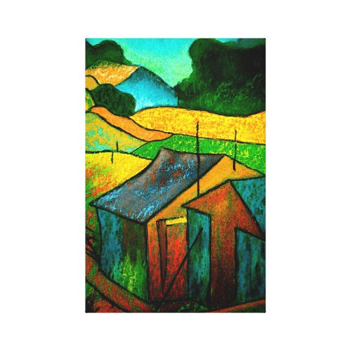 Down on the farm wrappedcanvas