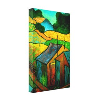 Down on the farm wrappedcanvas