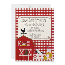 Down On the Farm Custom Invitations