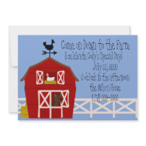 Down On the Farm Custom Invite