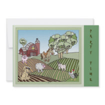 Down On The Farm invitations