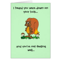 Down on your luck... greeting cards