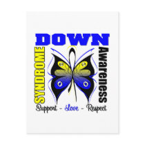 Down Syndrome Awareness Butterfly postcards
