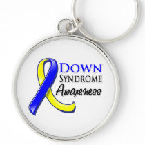 Down Syndrome Awareness Ribbon Key Chains