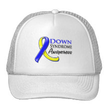 Down Syndrome Awareness Ribbon Mesh Hat