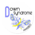 Down Syndrome BUTTERFLY 3.1 stickers by awarenessgifts Down Syndrome BUTTERFLY 3.1 stickers
