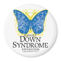 Down Syndrome Butterfly Magnets