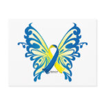 Down Syndrome Butterfly Ribbon Postcards