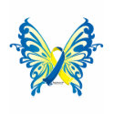 Down Syndrome Butterfly Ribbon t-shirts by fightcancertees Down Syndrome Butterfly Ribbon t-shirts