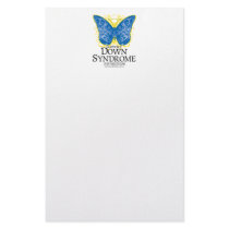Down Syndrome Butterfly stationery