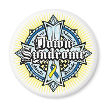 Down Syndrome Celtic Cross magnets by fightcancertees Down Syndrome Celtic Cross magnets