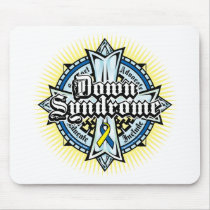 Down Syndrome Celtic Cross mousepads