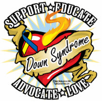 Down Syndrome Classic Heart photo sculptures