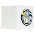 Down Syndrome Fighter Cat 3 Ring Binders
