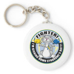 Down Syndrome Fighter Cat Keychains