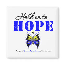 Down Syndrome Hold On To Hope magnets
