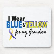 Down Syndrome I Wear Blue & Yellow For My Grandson Mouse Mats