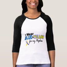 Down Syndrome I Wear Blue & Yellow For My Nephew 2 Tshirts