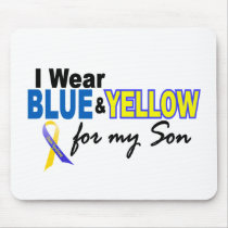 Down Syndrome I Wear Blue & Yellow For My Son 2 Mouse Pad