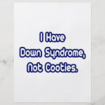 Down Syndrome...Not Cooties Personalized Flyer