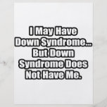Down Syndrome Quote Full Color Flyer