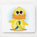 Down Syndrome Ribbon Duck Mouse Mat