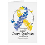 Down Syndrome Ribbon of Butterflies cards