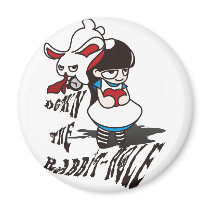 Down the Rabbit-Hole Refrigerator Magnets