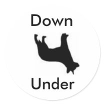 Down Under Australian Cattle Dog stickers by Blueglass74 Down Under Australian Cattle Dog stickers