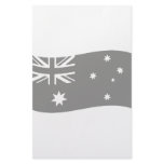 down under flag icon custom stationery