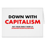 Down With Capitalism Greeting Cards