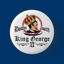 Down With King George Button  buttons