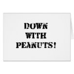 Down With Peanuts Card