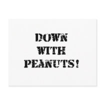 Down With Peanuts postcards