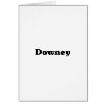 Downey Classic t shirts Greeting Card