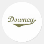 Downey Revolution t shirts Round Sticker
