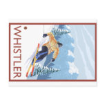 Downhhill Snow Skier - Whistler, BC Canada Post Card