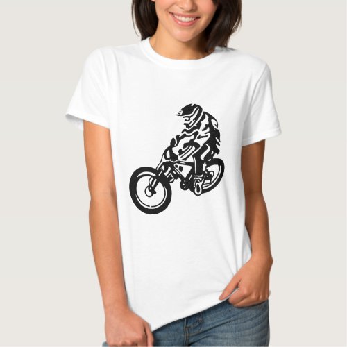 Downhill mountain bike rider tee shirts