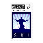 downhill ski postage