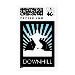 downhill ski postage