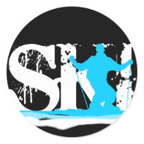 downhill ski stickers