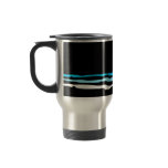 downhill ski stripes mug