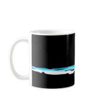 downhill ski stripes coffee mug